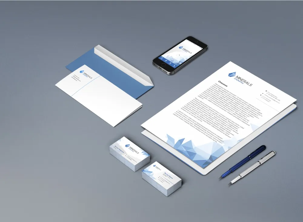 Minerals Operating фирмалық стилі